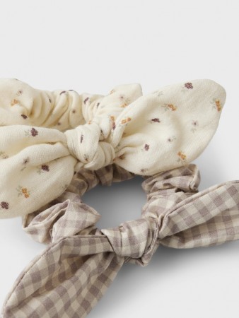 Lalu 2-pack hair elastics, turtledove/etherea, Lil Atelier