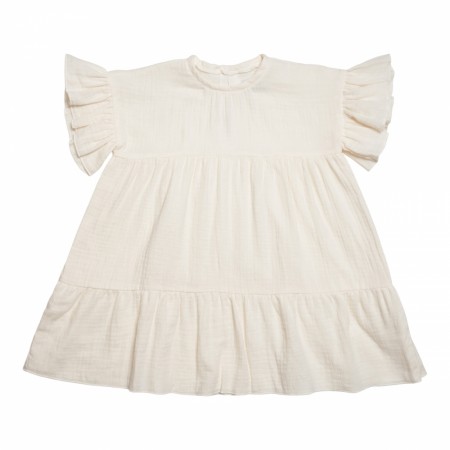 Marie dress muslin, off white, Huttelihut