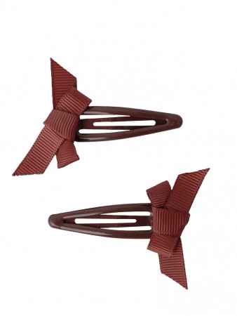 Rinja 2-pack hair clips, fired brick, Lil Atelier