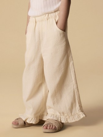 Folly wide pant, coconut milk/sahara sun, Lil Atelier