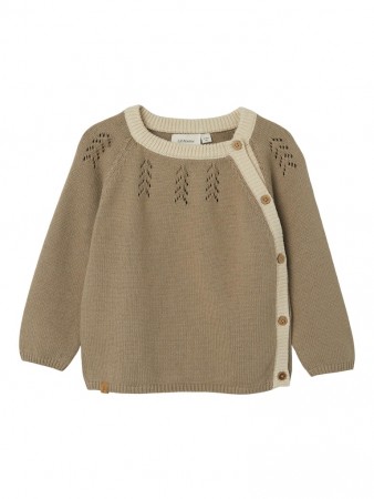 Loro wrap knit, chinchilla, Lil Atelier