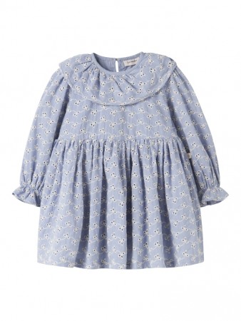 Tessie loose dress, zen blue, Lil Atelier