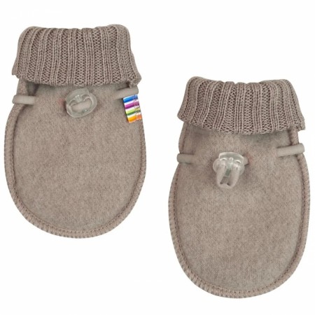 Babyvotter ullfleece, sesame melange, Joha