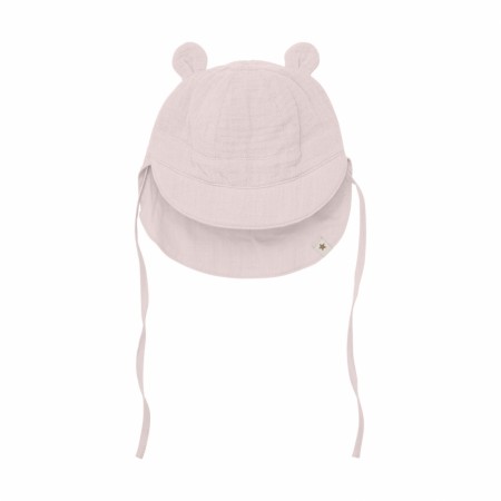 Summerhat ears muslin, cloud gray, Huttelihut