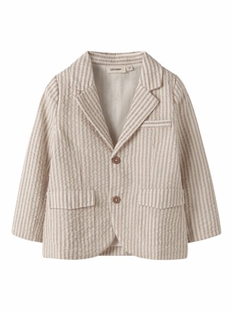 Fausto blazer, coconut milk/feather gray, Lil Atelier 
