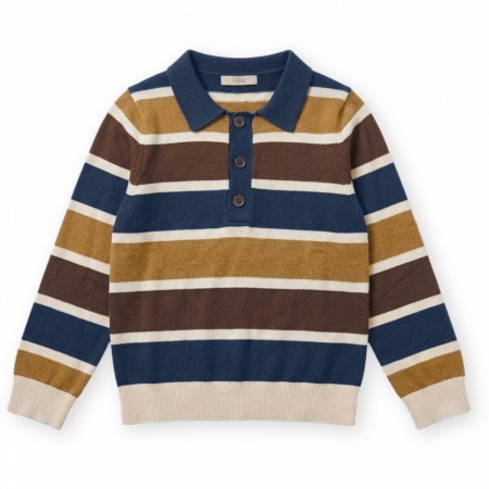 Benny polo, insignia multi stripe, Fliink