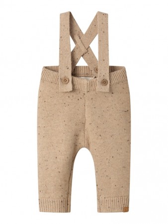 Galto knit pant, warm sand melange, Lil Atelier