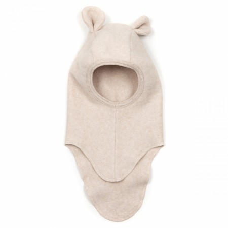 Teddy balaclava cottonfleece, camel, Huttelihut