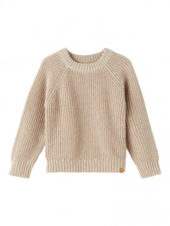 Emlen knit, humus melange, Lil Atelier