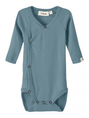 Gago slim wrap body, smoke solid, Lil Atelier
