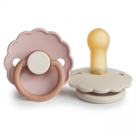 Frigg daisy smokk 2-pack latex, biscuit/cream
