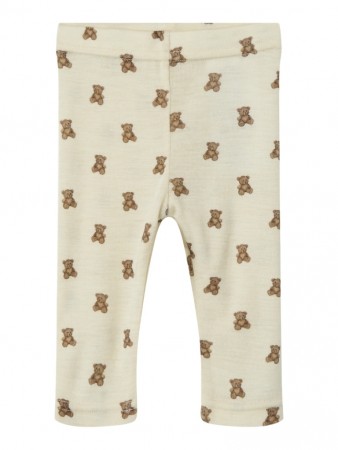 Nalu slim wool leggings, turtledove/teddy, Lil Atelier