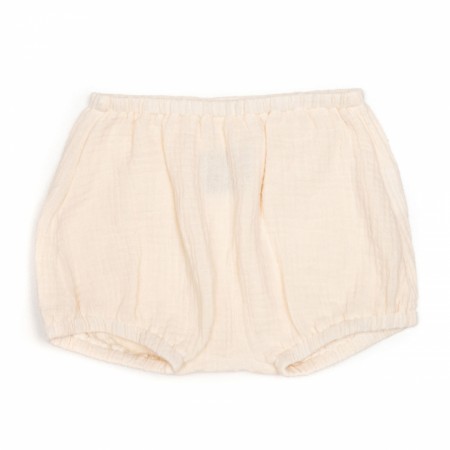 Baggy shorts muslin, off white, Huttelihut