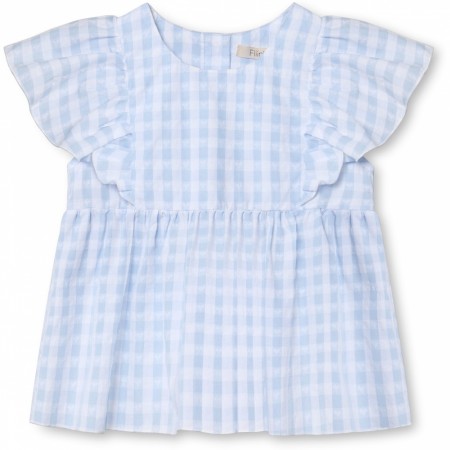 Pari top, dream blue check, Fliink