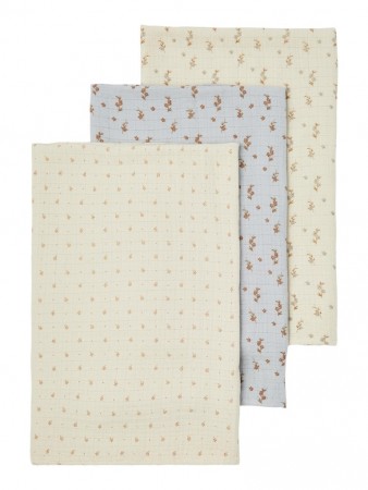 Isley 3-pack nappies, turtledove spring, Lil Atelier