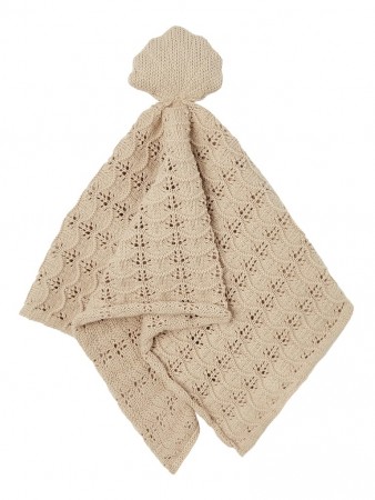 Dumin knit cuddle cloth, white pepper, Lil Atelier