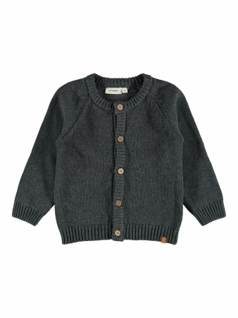 Emlen knit cardigan, turbulence, Lil Atelier