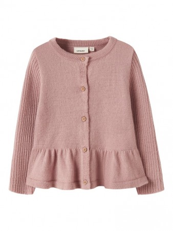 Nomo wool cardigan, fawn, Lil Atelier