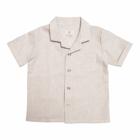 Summer shirt striped, camel, Huttelihut