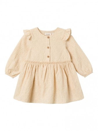 Rumina loose dress baby, wood ash, Lil Atelier