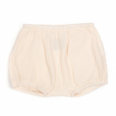Baggy shorts muslin, off-white, Huttelihut