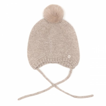 Soft hat with cashmere, camel, Huttelihut