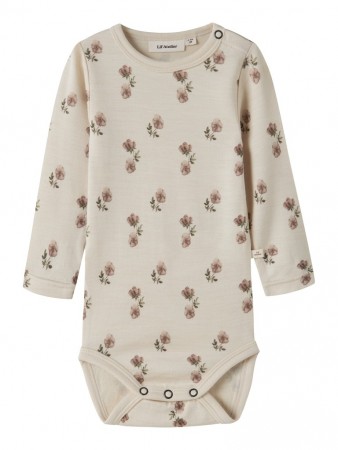 Nilo wo/mo slim body, turtledove/flower, Lil Atelier