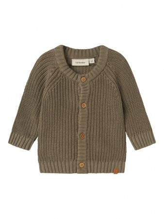 Emlen knit cardigan baby, overland trek, Lil Atelier 