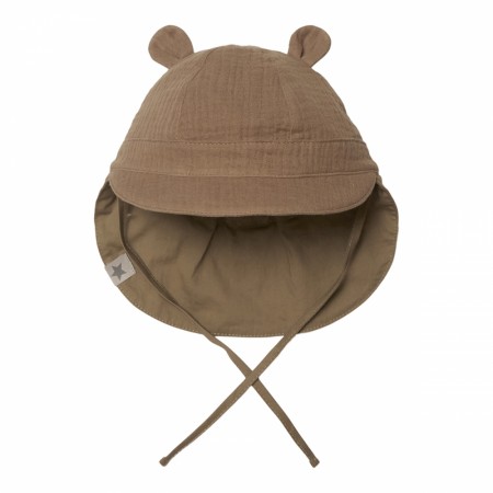 Safari reversible summerhat muslin, nougat, Huttelihut