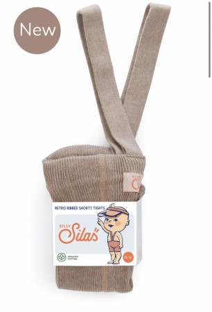 Shorty tights with braces, peanut blend, Silly Silas