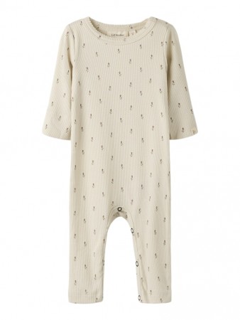 Gago night suit, turtledove/floral, Lil Atelier