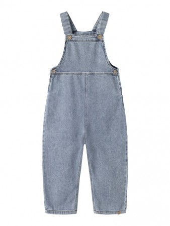 Karole loose denim overall, medium blue, Lil Atelier
