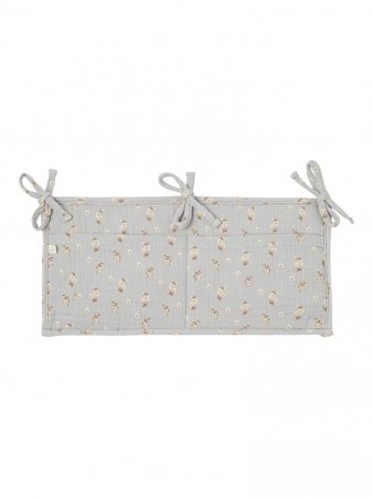 Dano bed pocket, harbor mist, Lil Atelier