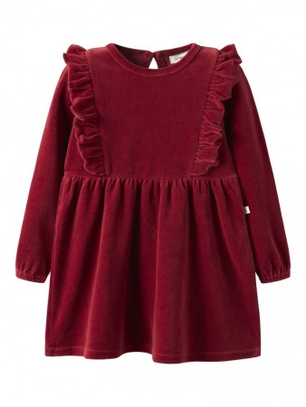 Saga dress, red dahlia, Lil Atelier