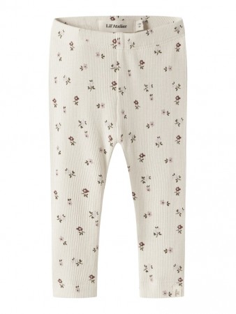 Gago slim leggings baby, turtledove/floral, Lil Atelier