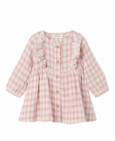 Dagmar loose dress baby, peach whip, Lil Atelier