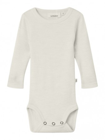 Nalu rib wool slim body, turtledove, Lil Atelier