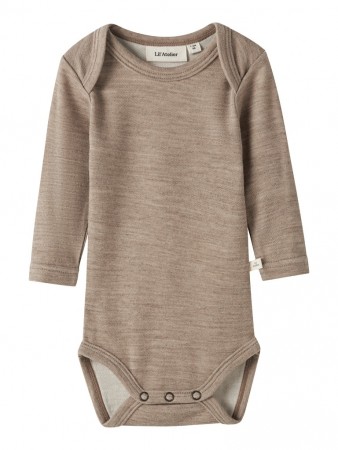 Nilo wo/mo slim body, sepia tint melange, Lil Atelier