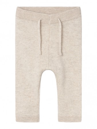Numa knit pant wool, birch, Lil Atelier