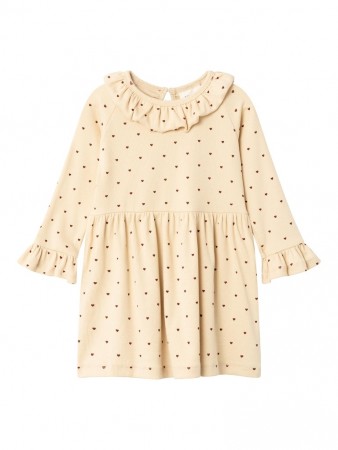Gago kem dress, wood ash, Lil Atelier