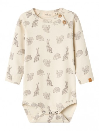Geo slim body, turtledove/animals, Lil Atelier