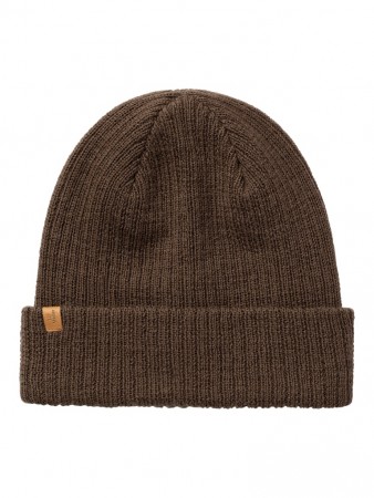 Nanson knit hat, dark earth, Lil Atelier
