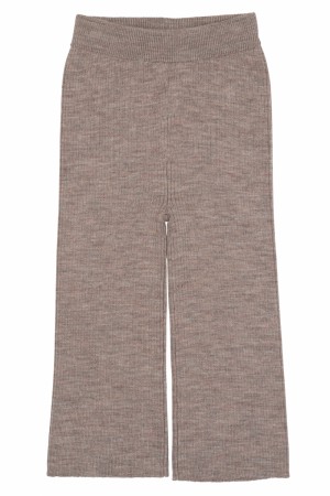 Merino wide rib pants, natural melange, Copenhagen colors