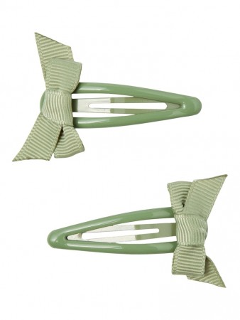 Hinja 2-pack hair clips, sage, Lil Atelier