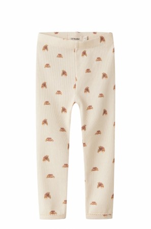 Lavo slim leggings baby, turtledove/croissant, Lil Atelier 