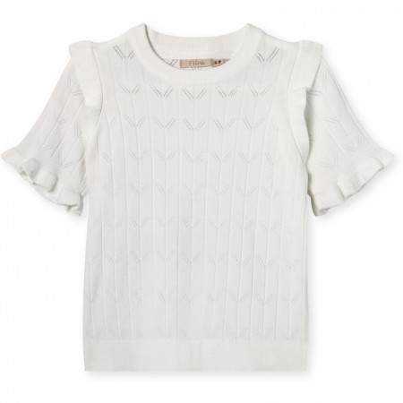 Sunny blouse, cloud dancer, Lil Atelier