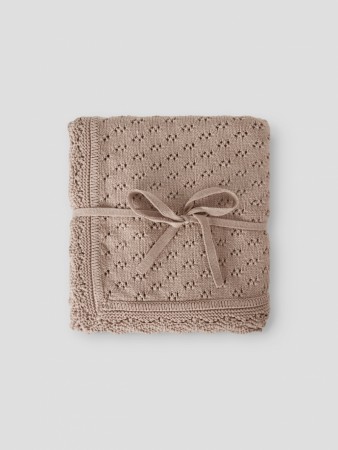 Nilio knit blanket, Oxford tan, Lil Atelier