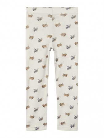 Nalu slim leggings wool, turtledove/plane, Lil Atelier