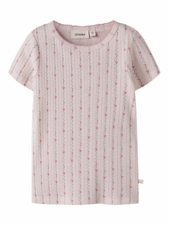 Rachello slim top, morganite/flower, Lil Atelier