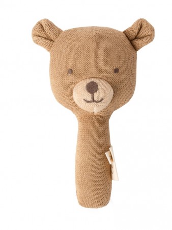 Folano knit rattle, bear, Lil Atelier